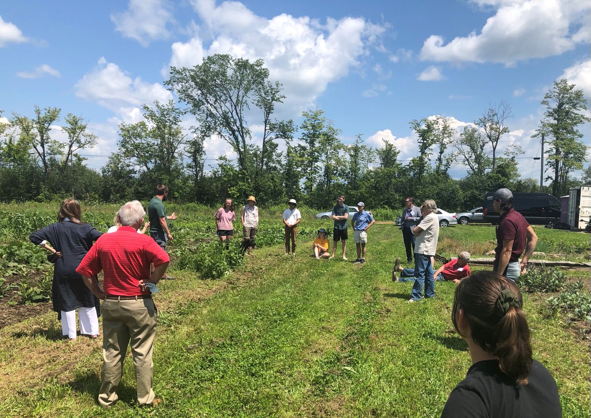 TrentUResearch's tweet photo. @TrentUniversity research office was delighted to host the Clear Water Farm crew today! #ClearWaterFarm #Rooftopgarden #TrentSustainableFarm #AnimalCareFacilities #CleantechCommons https://t.co/GDm6BpFWDc