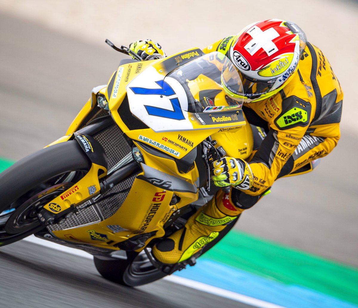 DomiAegerter77's tweet photo. 🐥🐝✊ this yellow Bike is very fast 💛 thanks @tenkateracing 
🇳🇱 
@worldsbk @ttcircuitassen #tt #assen #worldsbk #worldspp #supersport #yellow #domi77 #ad77 #aegi77 #77 #livefullgas #domifighter 

📸 @rvanmaasdijk &amp; @geebeeimages &amp; @jts_fotografie https://t.co/nqq0sV1CAf