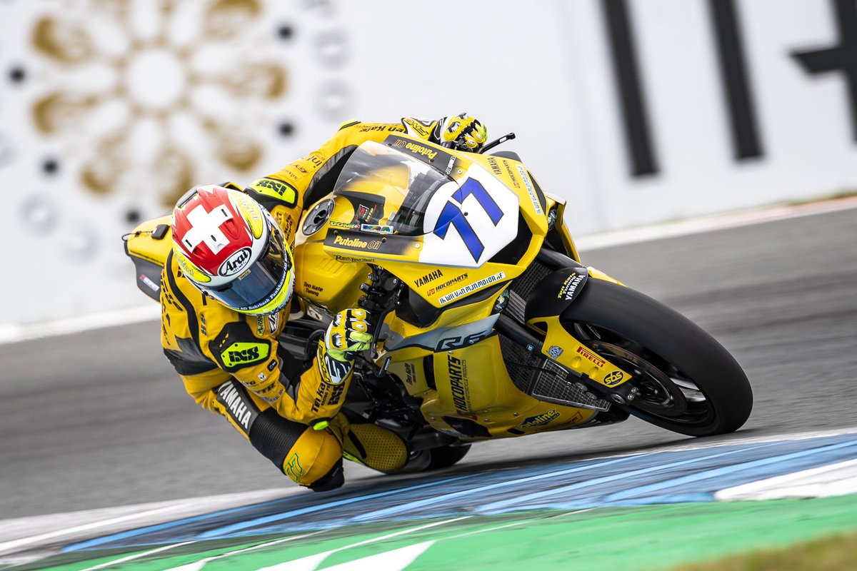 DomiAegerter77's tweet photo. 🐥🐝✊ this yellow Bike is very fast 💛 thanks @tenkateracing 
🇳🇱 
@worldsbk @ttcircuitassen #tt #assen #worldsbk #worldspp #supersport #yellow #domi77 #ad77 #aegi77 #77 #livefullgas #domifighter 

📸 @rvanmaasdijk &amp; @geebeeimages &amp; @jts_fotografie https://t.co/nqq0sV1CAf