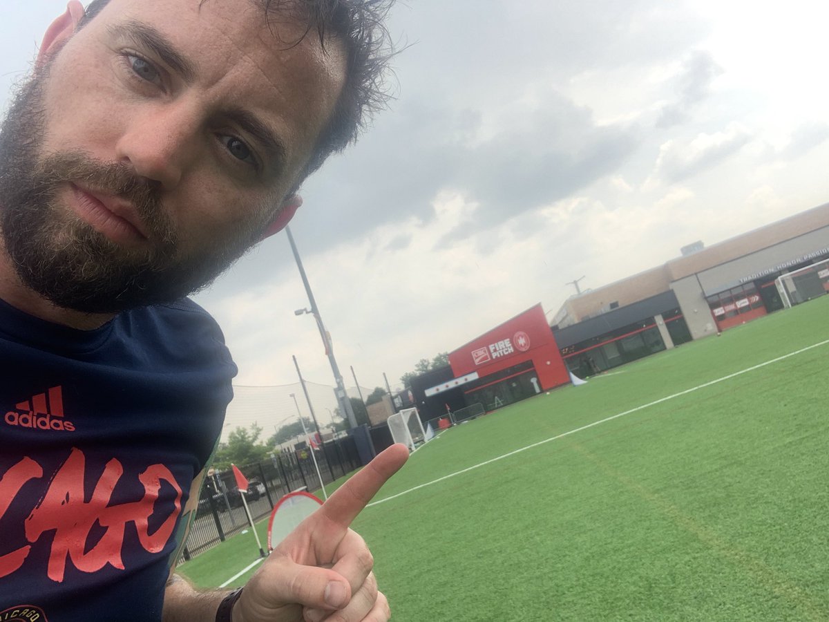 Don’t call it a come back, but I’m literally coming back to the <a href="/Fire_Pitch/">Endeavor Health Fire Pitch</a> later to play on my first <a href="/GlobePub_FC/">Globe Pub F.C.</a> match in almost 3 months. #GPFC this Fire camp has me feeling good about the knee &amp; the kids are little legends &amp; Fire fans in the making. #cf97