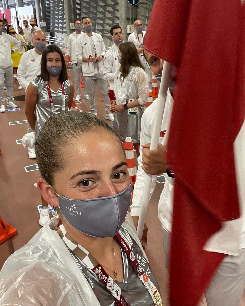 Penko was Latvia's flag bearer today 🇱🇻