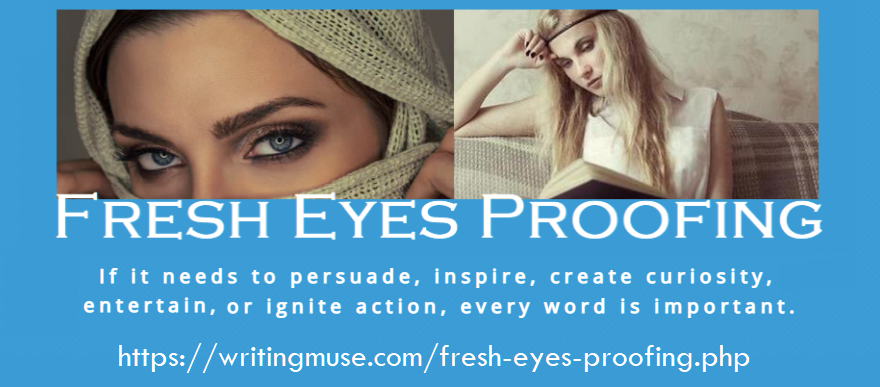 If you know authors who need this, please share with them. Thanks. My time is freed up now to do more proofreading. I could use some novels to final proof. writingmuse.com/fresh-eyes-pro… #proofreading #editing
