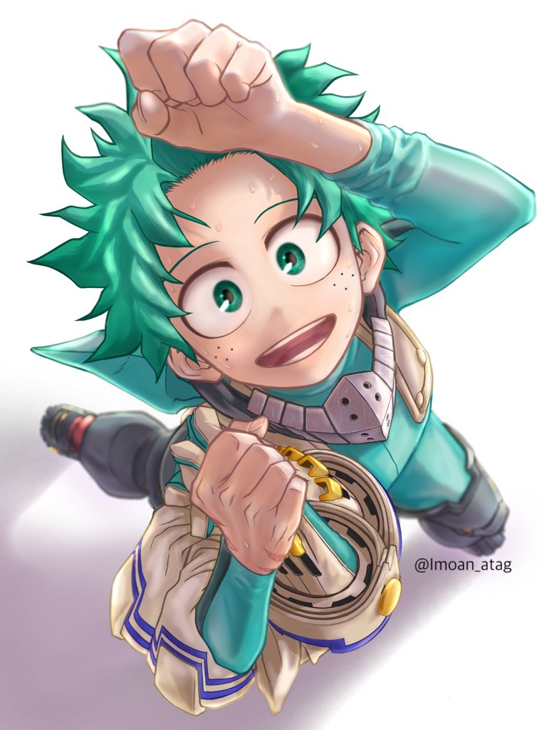 ヒロアカ ヒロアカ イラスト 緑谷出久 デク 暑いね ってことです イモあん のイラスト