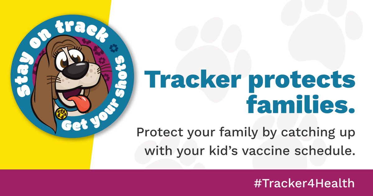 Tracker is a sweet and informative pup, and she wants you to get your shots and for us all to stay healthy together! 
We love Tracker! Learn more about Tracker and her mission <a href="/ImmunizeVa/">ImmunizeVA</a>  #tracker4health