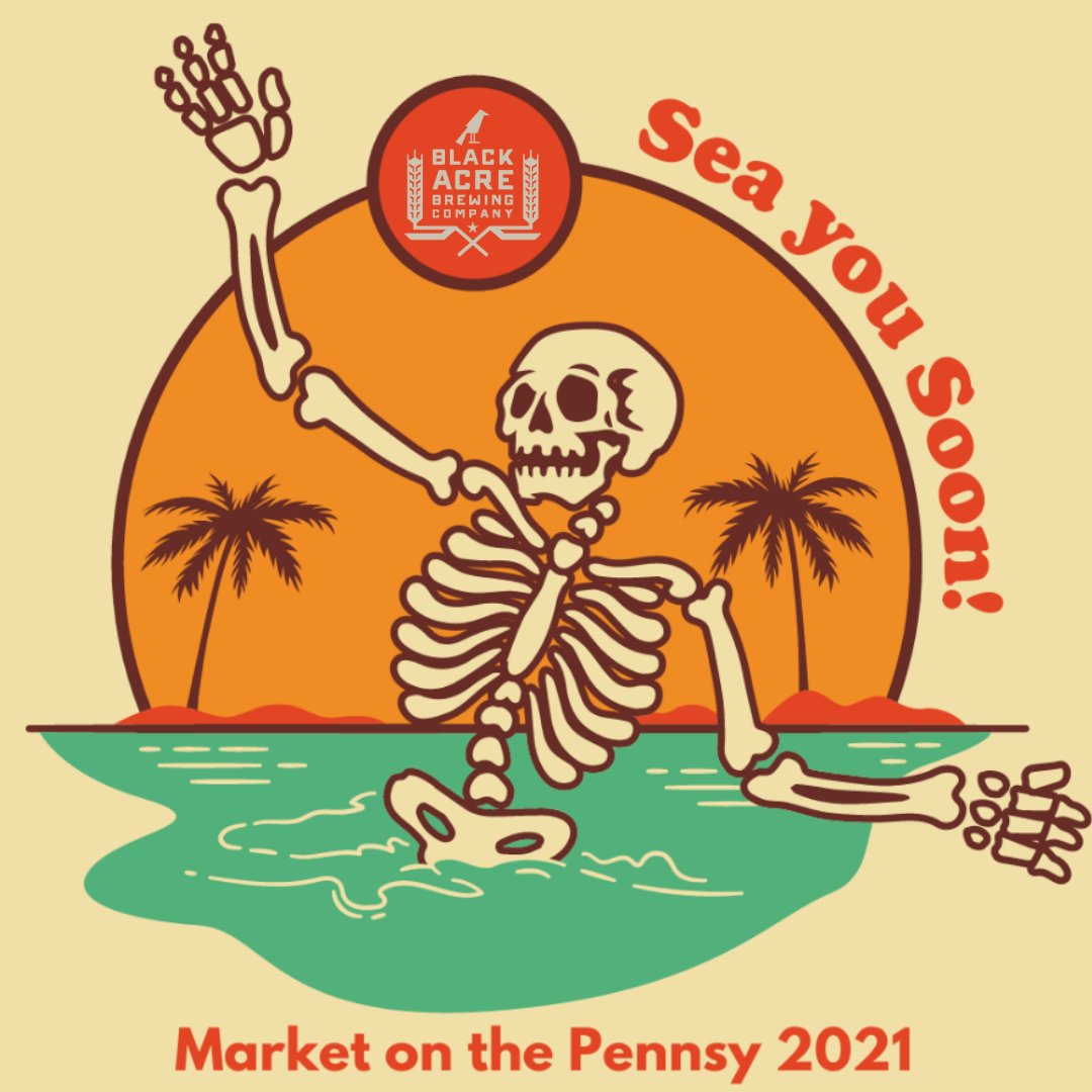 BlackAcreBC's tweet photo. Market on the Pennsy is back for another round at the Black Acre Garden this Saturday from 10am to 4pm! Come by to check out the local vendors, then grab a beer at the Garden afterwards. Both the Garden and Taproom are open from 12pm to 10pm! https://t.co/09mcpTb36d