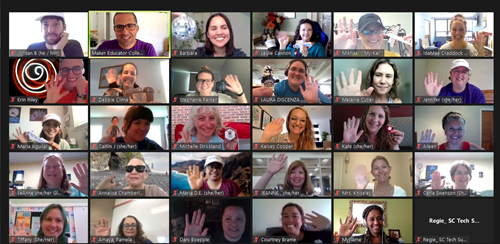 MakerEduCollect's tweet photo. Well, #InfyPathfinders is a wrap for #mecbootcamp and as usual, we are sad. At the same time, we're super-excited for this group of amazing educators to go forth and reshape education in the US through #makerpedagogy. It's been awesome working with y'all!! @InfyFoundation #making https://t.co/Y9uJh4Thcg