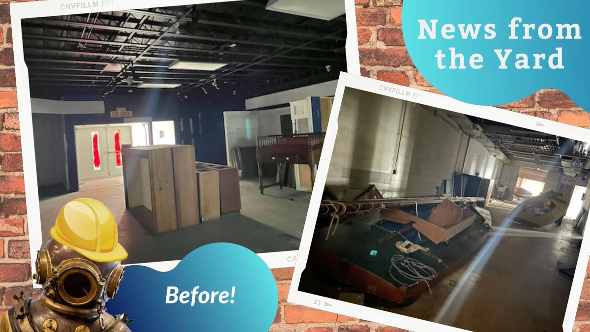 MMGLK's tweet photo. #NewsFromTheYard - Our amazing crew, including Katie and Alexander, have been cleaning and painting the galleries! Everyone is doing a fantastic job, wouldn't you agree?

#kingstonmuseum #museumontario #marinemuseum #GreatLakes #ygk #visitlocal #explorekingston https://t.co/FL4w1hMgJi
