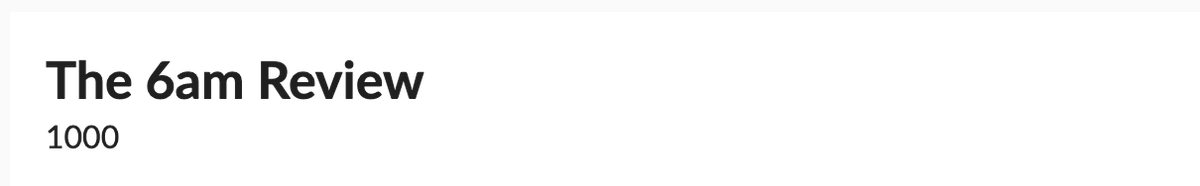Oggi ho inviato la 6am numero 1000! Mi guardo indietro e non mi capacito di come sia riuscito a scriverne così tante. Libro e calendari in arrivo :D the6amreview.com