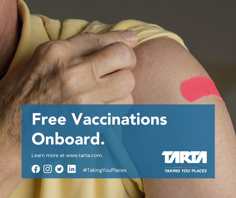 TARTA_Toledo's tweet photo. Get #vaccinated with #TARTA's #VaccineMobile. This weekend, the mobile will be onsite at the @ToledoSpeedway for @ToledoJeepFest, the African American Festival & the Toledo Food Truck Festival. @vproject_nwo @ToledoLucasHD
#TARTA #VaxTransit #TakingYouPlaces https://t.co/7NpB4w4OJD