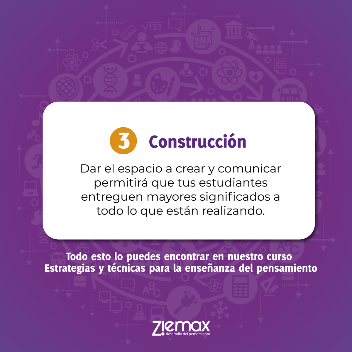 ziemaxcl's tweet photo. Cerramos la semana con 3 potenciadores de las clases efectivas. 📚📲
Todo esto lo puedes encontrar en nuestro curso Estrategias y técnicas para la enseñanza del pensamiento. 🤩

#ClasesEfectivas #PotenciadoresdeClases #PorfinViernes #FelizViernes #TipsDocentes #DatosProfesores https://t.co/DzzQS9AHag
