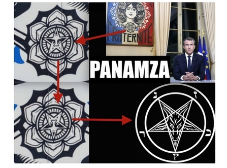 rsistons's tweet photo. Le psychopathe macron,authentique suppôt de #Satan,en tous domaines! De l'Elysée avec sa marque,au balcon avec Trump (signe de main,association d'H.Clinton buvant le sang d'enfants pour rajeunir),ou toute sa politique comme la #sanitaire liée à #Apocalypse13 comme il le reconnaît https://t.co/eaZAmIG8Bf