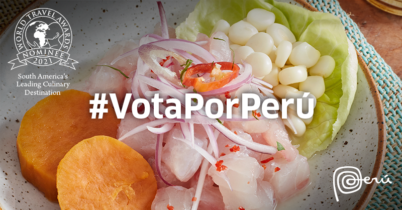 marcaPERU's tweet photo. ¡Vota ahora! Hagamos que el Perú sea el

mejor Destino Culinario de Sudamérica en

los World Travel Awards! #MarcaPerú

#WTA2021