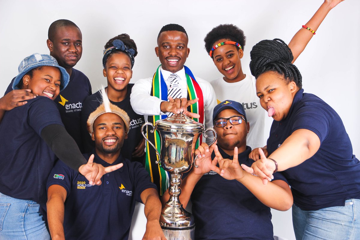 enactusZA's tweet photo. The trophy travels back to Natal... @EnactusUKZN the defending champions from last year! #ezanationals https://t.co/J7Et0CplW0