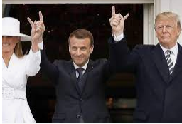 rsistons's tweet photo. Le psychopathe macron,authentique suppôt de #Satan,en tous domaines! De l'Elysée avec sa marque,au balcon avec Trump (signe de main,association d'H.Clinton buvant le sang d'enfants pour rajeunir),ou toute sa politique comme la #sanitaire liée à #Apocalypse13 comme il le reconnaît https://t.co/eaZAmIG8Bf