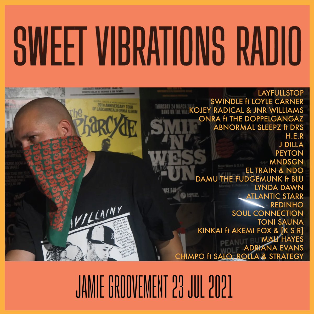 Listen back to tonight’s Sweet Vibrations Radio show ft <a href="/Peyton/">Peyday ✧★$☘︎✰❤︎✧</a> <a href="/CHIMPOMCR/">CHIMPO</a> <a href="/swindle/">Swindle</a> <a href="/ONRAbeats/">Onra</a> <a href="/eltrainmusic/">El. Train</a> <a href="/HerFavColor/">Blu</a> <a href="/mndsgn/">RINGGO</a> <a href="/LyndaDawnMusic/">Lynda Dawn</a> <a href="/ToniSauna/">Toni Sauna/rap vaccine</a> <a href="/kinkaimcr/">KinKai</a> <a href="/akemifoxx/">Akemi Fox</a> <a href="/ksr_mcr/">[ K S R ]</a> <a href="/malihayesmusic/">mali hayes</a> 

mixcloud.com/groovement/jam…