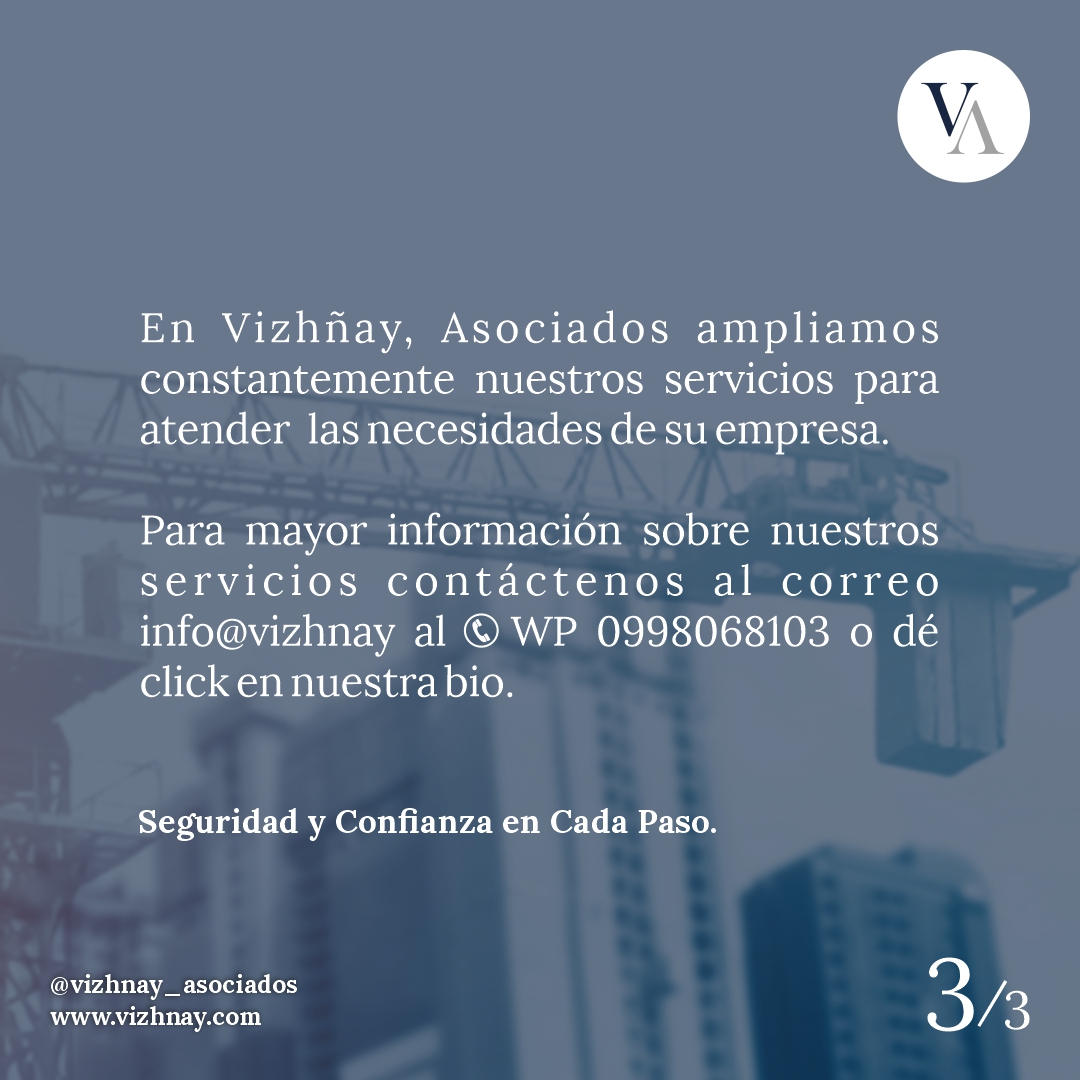 VizhnayAsoc's tweet photo. Conozca nuestro nuevo servicio de Toma Física de Inventario de Activos Fijos y Mercadería
#auditoriademercadodevalores #estadosfinancieros #auditoriaexterna #contaduriapublica #Ecuador #Guayaquil #asesorestributarios #sri #sriecuador #activosfijos https://t.co/8SKHLAAVIg
