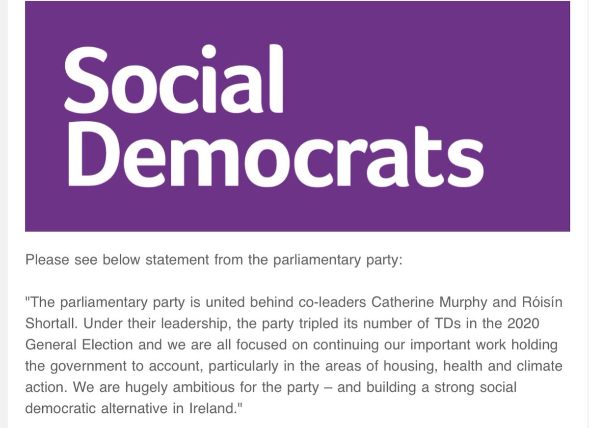 In the past 3 years we have trebled both our number of Cllrs & TDs, had a surge in membership & have been an important voice in the Dail on key issues from Mother & Baby Homes to Health to Housing. #SocDems