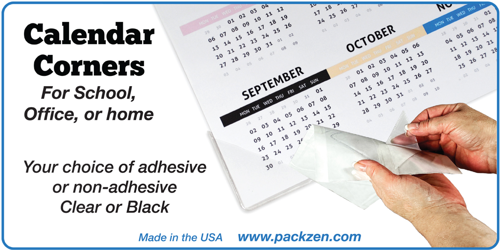 Durable vinyl calendar with pockets from PackZen is the clear choice for printers and publishers of desk calendars.  ow.ly/zIfE50FCAW9
#print #madeinusa #officesupplies