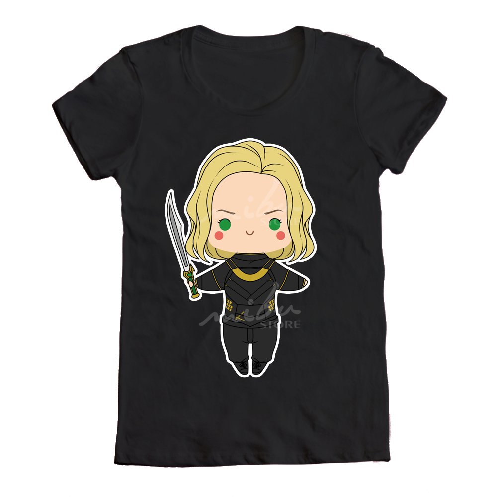 MibuStore's tweet photo. #WebsiteUpdated 💚 New #Loki designs! ~ 

#Sylvie 
@MibuStore
 
Available as #TShirt and #Pillow ⬇️

https://t.co/fSYmz3rz6D https://t.co/D5UHWVnG5h