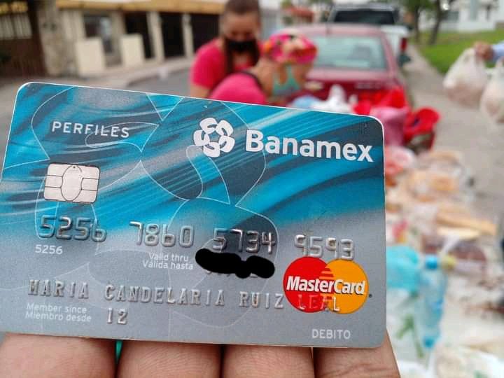 Ayer le caimos a la  doñita
Ella vende lonches de webito y carnes frias ,esto con el fin de sacar para la papa y medicamento ,ella padece Cancer  y esta en tratamiento,ella nos dijo esta tarjeta es la que ella usa

5256-7860-5734-9593
Banamex

#Rts #SomosmaslosBuenos