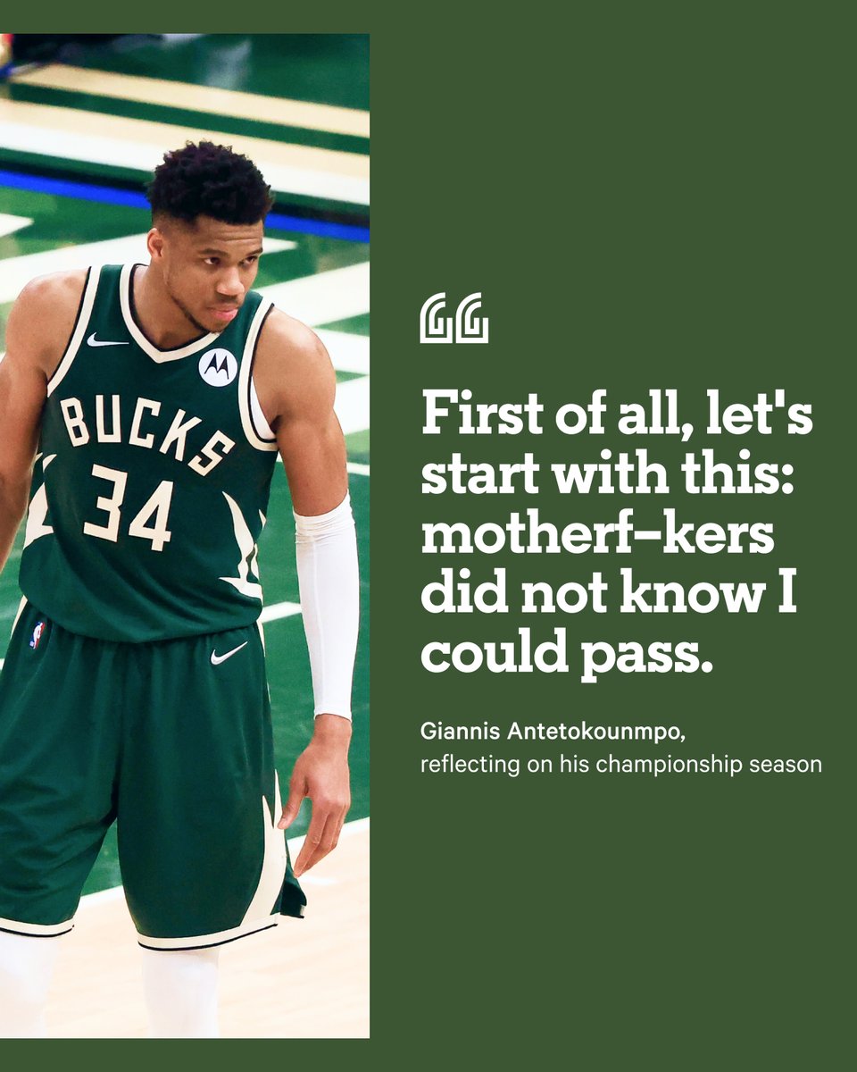 TheAthletic's tweet photo. Tell 'em how you really feel, @Giannis_An34. https://t.co/lhes0pBuNI