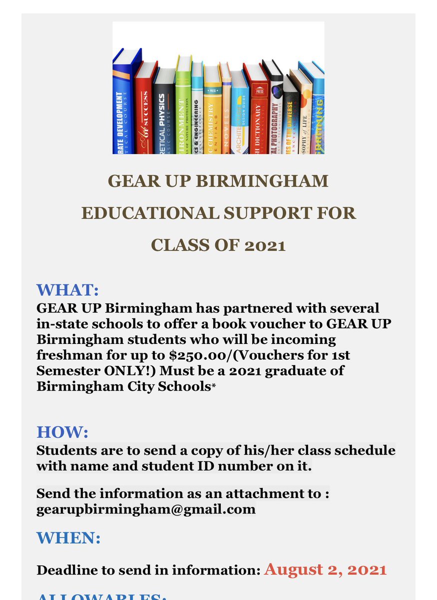 GEAR UP Birmingham tweet media