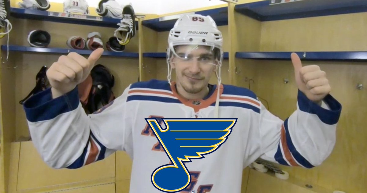 StLouisBlues's tweet photo. EXCLUSIVE: First look at Buch in a Blue Note. #stlblues 

(alternate title: when it’s a Friday afternoon and your graphic designer isn’t available) https://t.co/01vU1rbuoa