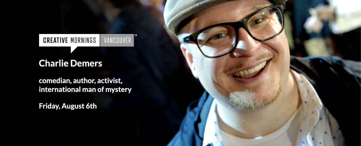 SFU_W's tweet photo. Do you need a release? @Vancouver_CM
On Friday, August 6th come laugh with us as we host comedian, author, activist, and international man of mystery, Charlie Demers!
Visit the event page and register now!
https://t.co/mnMTF1lBGe
#CMVan #CMrelease https://t.co/JgKy0yP2PF