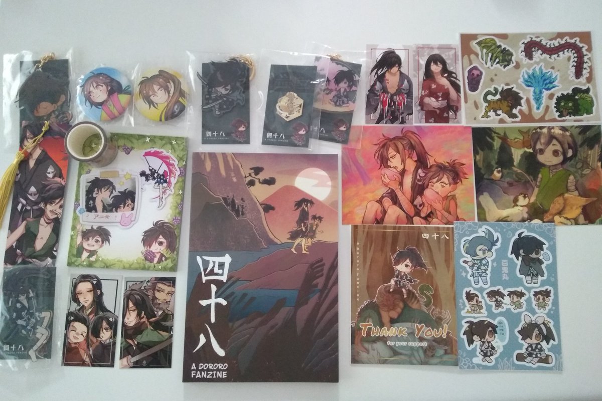 Ceryna_writes's tweet photo. Super excited to share that my @DororoFanzine contributor bundle arrived today!! I'm really excited to read back through all the pieces and add to my standee collection 💙

Thank you to everyone that made this project possible! ⚔️✨

p.s.: leftover sales coming soon! 💖 https://t.co/U7nRmDSY0q