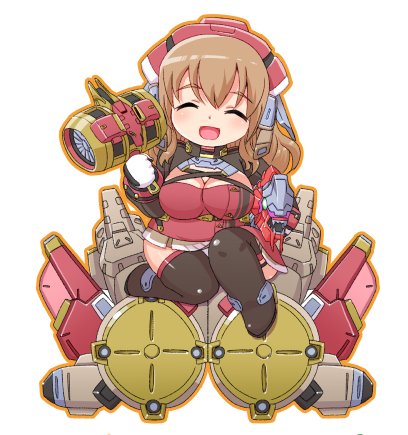 「福小結さん」
ギア名が「ウチデ(打ち出の小槌)「ダイコク(大黒)」なところから

#大関小結生誕祭 #アリスギアお絵かき 