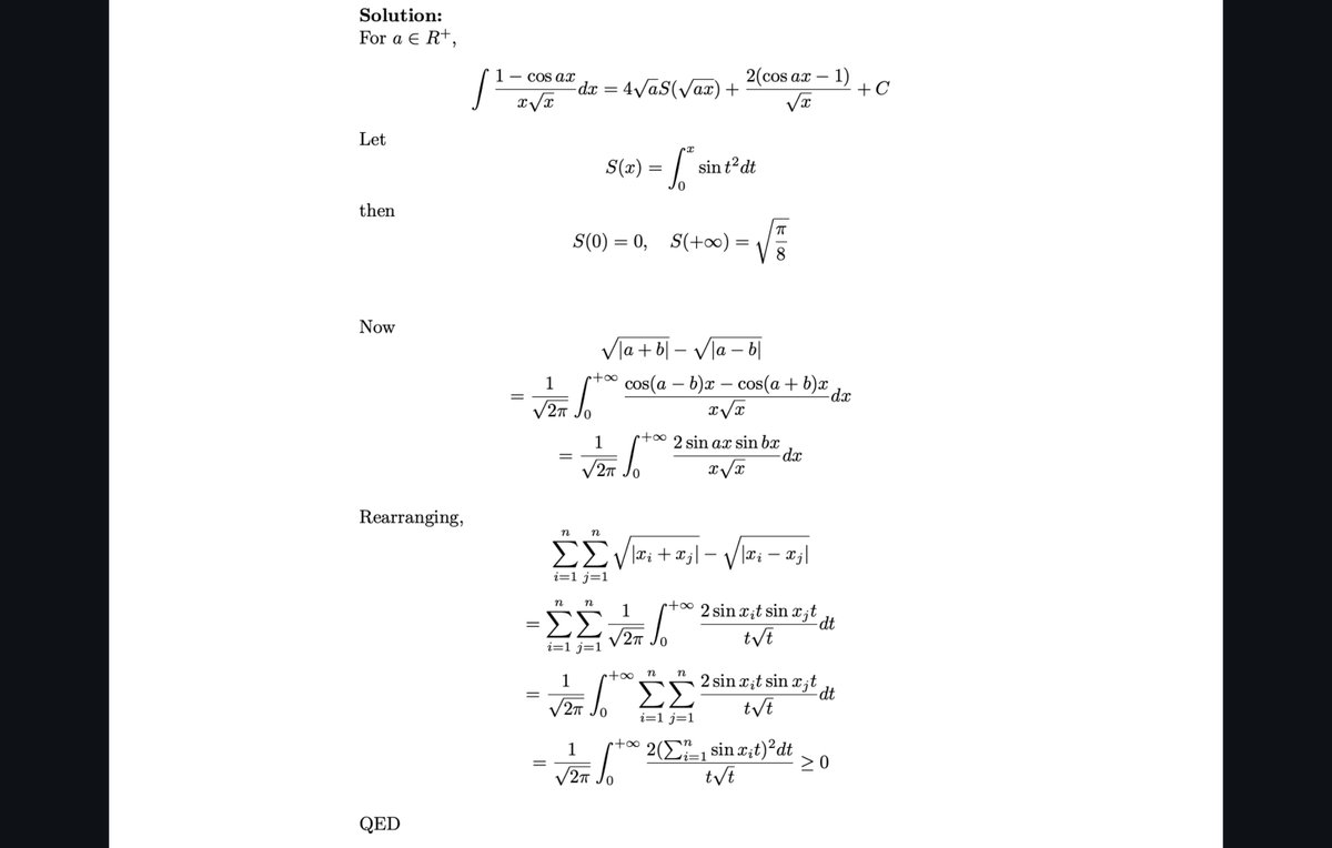 kdebdut's tweet image. Solved by Induction initially, but this solution by integrals is neat!

github.com/Debdut/some-pr…