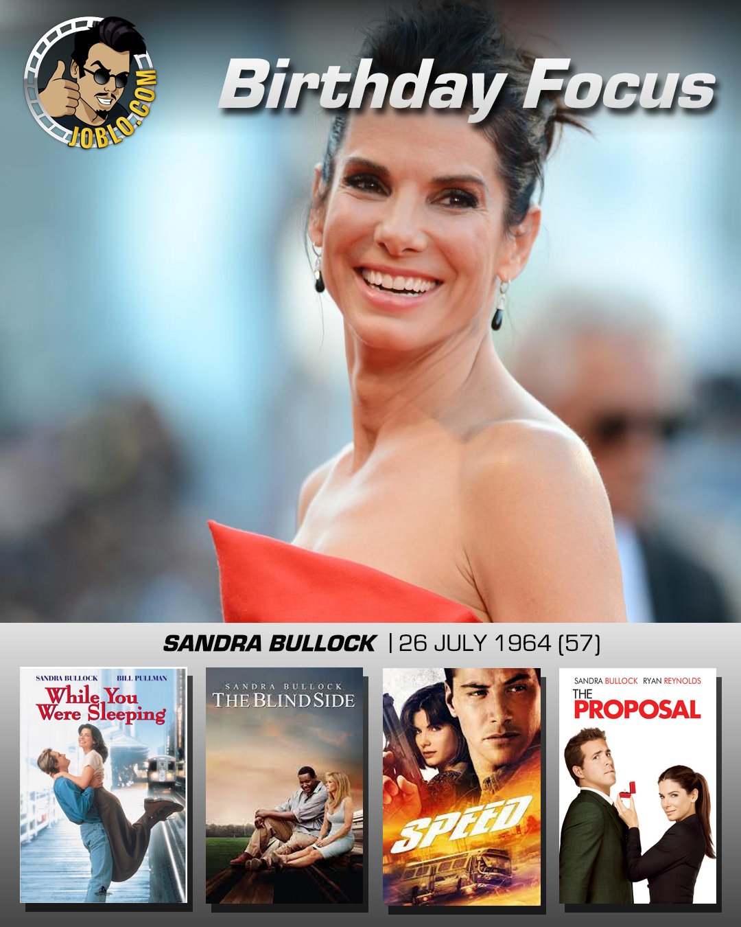 Wishing Sandra Bullock a very happy 57th birthday! 