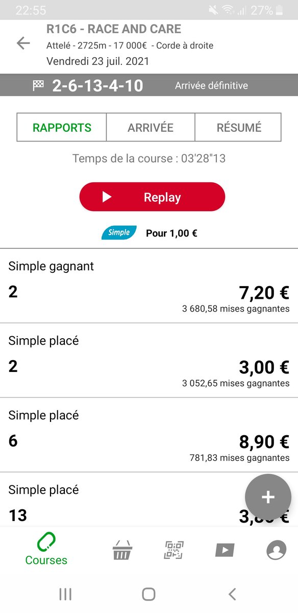 Osmane92's tweet photo. J'avais annoncé le couplé gagnant par la même occasion à un ami...trop occupé pour poster les paris ici... https://t.co/b8h9QyTWdH