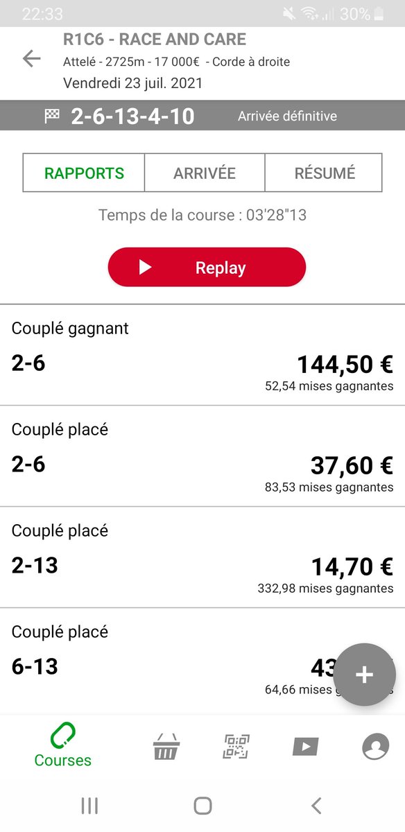 Osmane92's tweet photo. J'avais annoncé le couplé gagnant par la même occasion à un ami...trop occupé pour poster les paris ici... https://t.co/b8h9QyTWdH