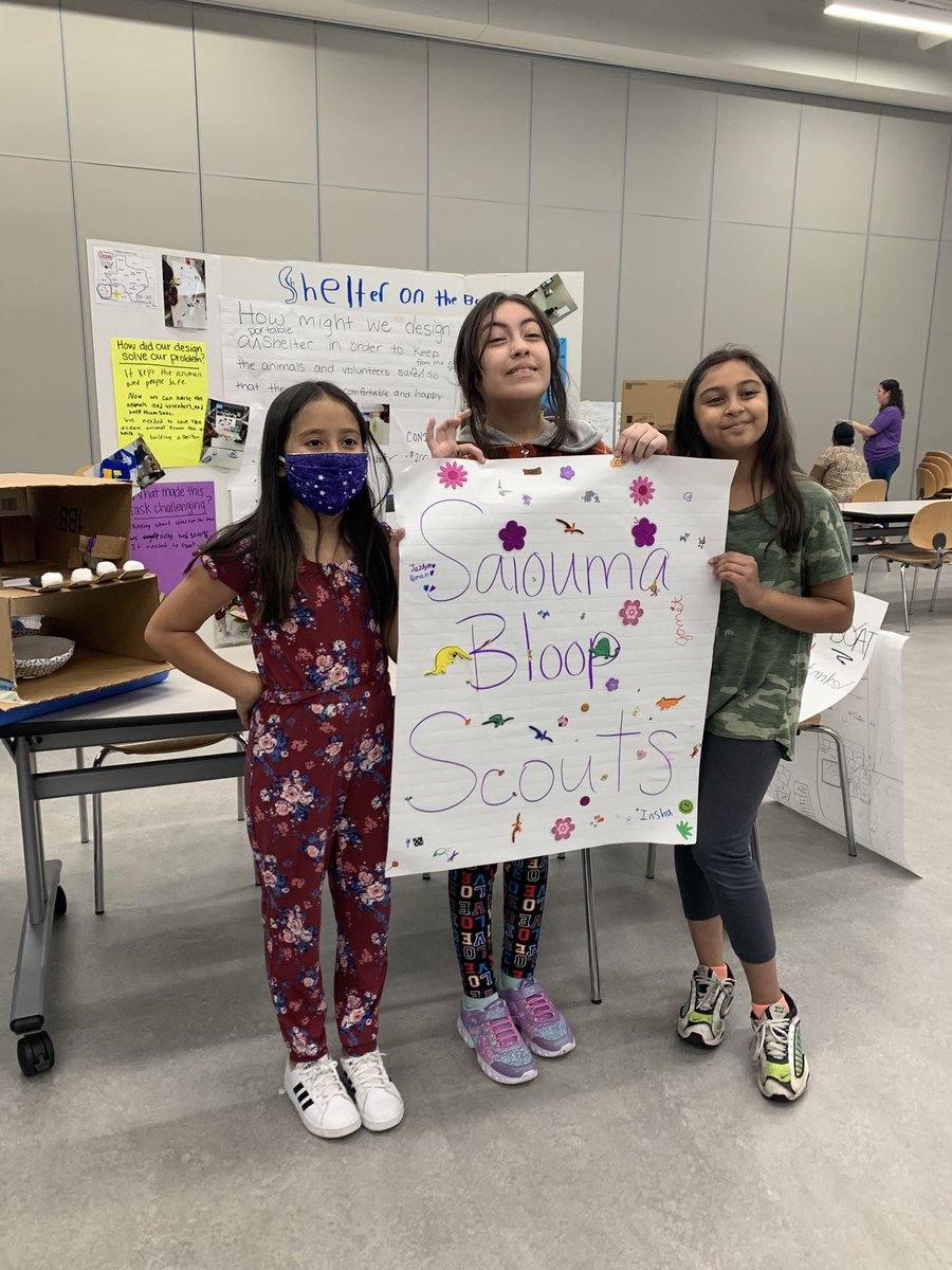 3rdgradethrives's tweet photo. STEM camp may be over, but the memories and skills will last a lifetime! Our scholars used the Engineering Design Process to build a portable shelter for animals that had been affected by an oil spill. I’m beyond proud of our young engineers! @canSTEM #STEMexperts https://t.co/aNvijbWTQn