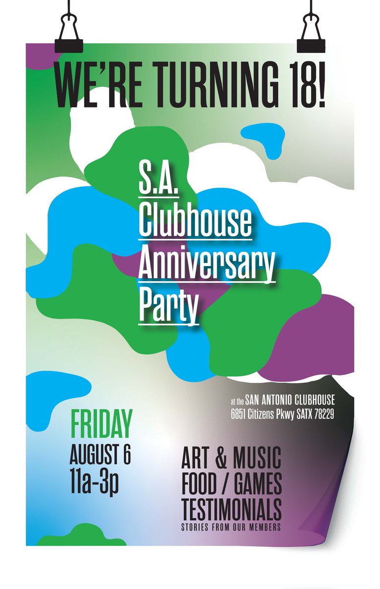 FormCommunities's tweet image. Looking forward to our 18th Anniversary Party two weeks from today! Join us Friday, August 6 from 11a to 3p for food and games at the Clubhouse.

RSVP below our call us at 210-798-1619!