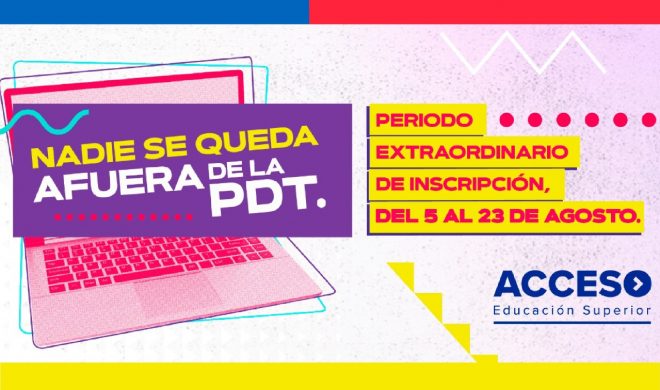 🗒️ |  Rezagados podrán inscribirse a la Prueba de Transición del 5 al 23 de agosto

Revisa la nota aquí 👉 bit.ly/3l3BhMD