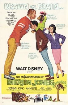 DisneyParksGuy's tweet image. "The Misadventures of Merlin Jones" is a 1964 science fiction comedy starring Tommy Kirk &amp;amp; Annette Funicello about a college student that inadvertently invents a helmet that allows him to read people's minds. It was followed by a sequel the next year.

imdb.com/title/tt005835…