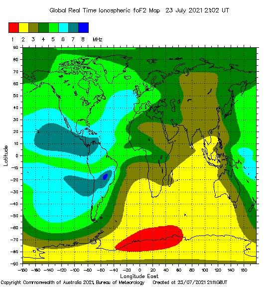 Global Optimum NVIS Frequency Map Based Upon Hourly Ionosphere Soundings via https://t.co/6WcAAthKdo #hamradio https://t.co/tIvdocYuOw