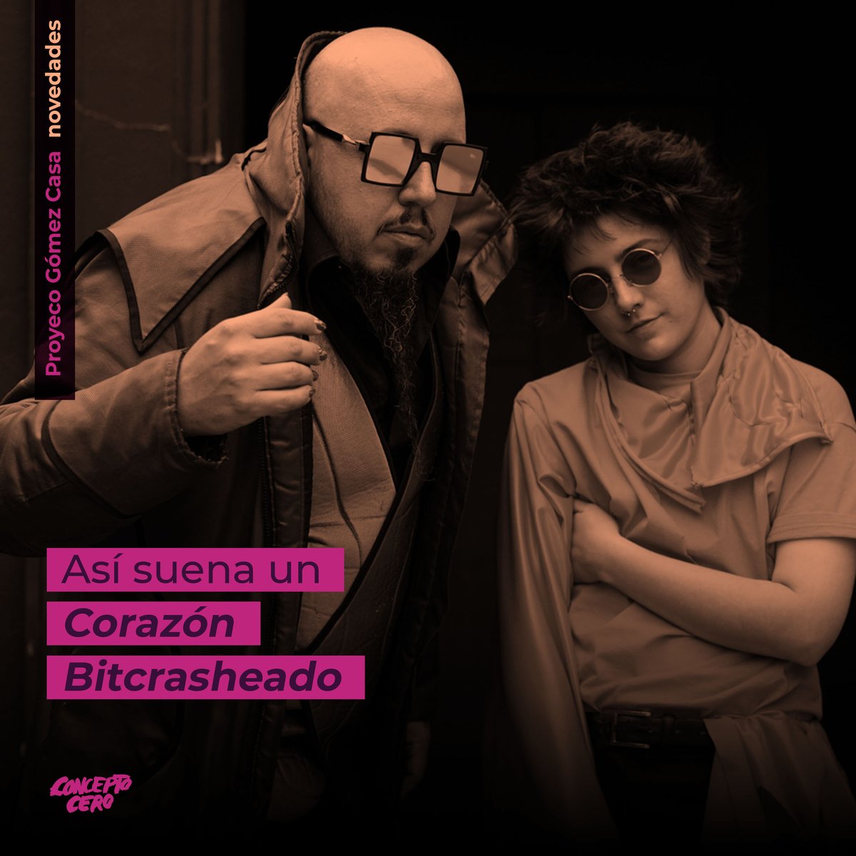 Concepto0's tweet photo. @ProyGomezCasa  movimiento total: el próximo viernes 30 sale a la luz una creación conjunta con Melanie Williams.
"Corazón bitcrasheado", una oda a la transformación y la reconstrucción en clave sonora. https://t.co/T9aJSzoJwc