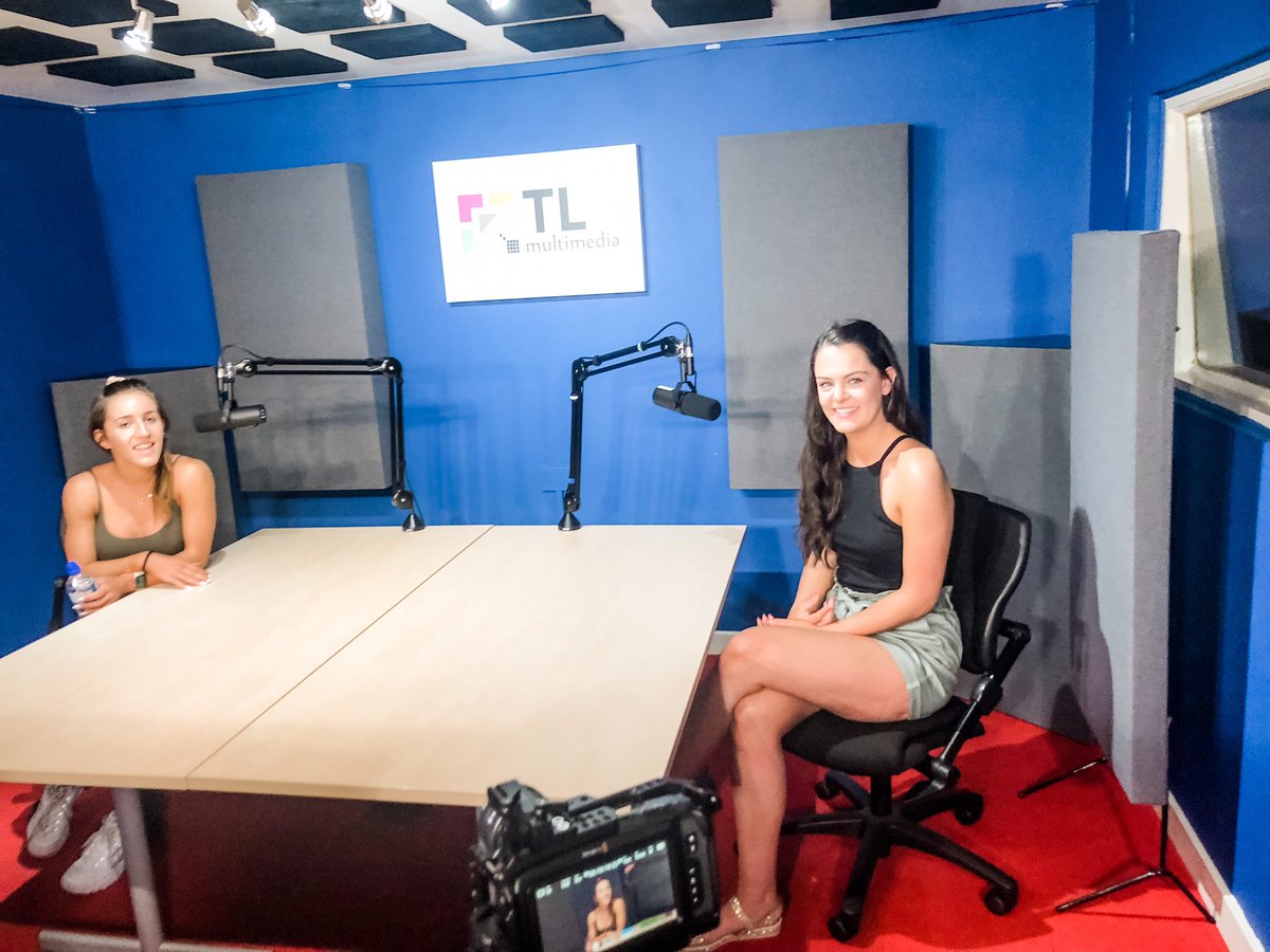 The last two days working at <a href="/NCLBusiness/">NCL Business School</a> have been so fun 🤩 
We’ve been recording an EXCITING NEW #podcast 🎙 Here are two of our students 🥰 only one episode out of a stack!
Thanks @TLMultimedia for having us and of course <a href="/THATBranding_PS/">THAT Paul Scurrah</a> from <a href="/blindseephoto/">Blindsee Photo</a> for taking snaps