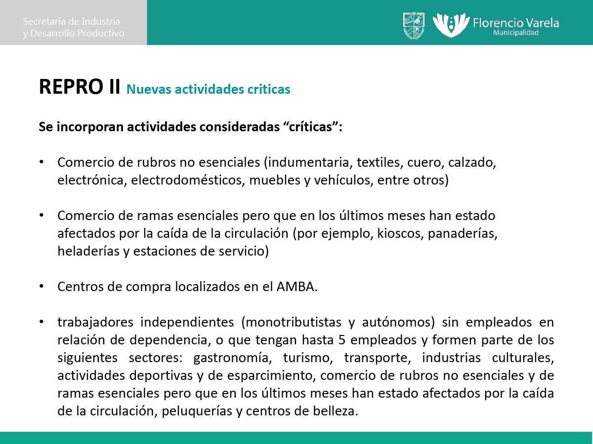 industriafv's tweet image. NUEVA CONVOCATORIA AL PROGRAMA DE RECUPERACIÓN PRODUCTIVA 🏭

A partir del 23 hasta el 31 de Julio se encuentra abierta la convocatoria al Programa de Recuperación Productiva #REPROII.