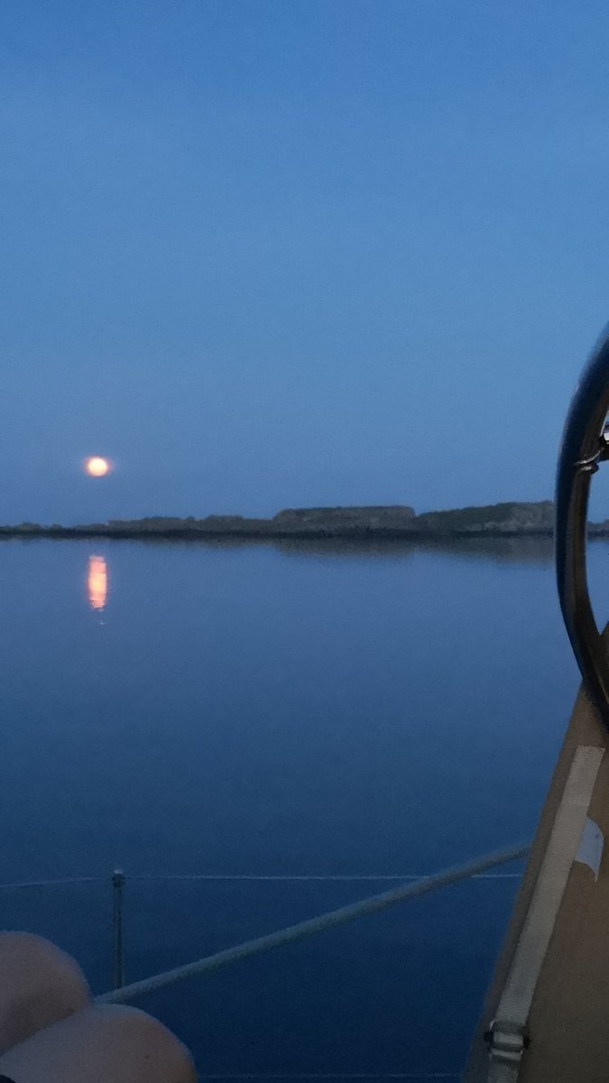 soirbheas's tweet photo. Moonrise - really orange https://t.co/NXge9yNSCw