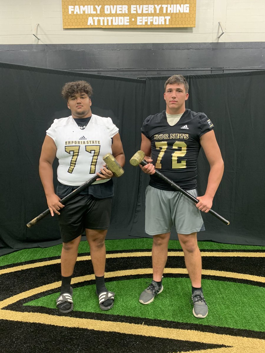 recruittecumseh's tweet photo. Wanted to thank @esuhornetsfb and @CoachCash1 for having @Jay_Mitchell_77 and @brennon_carter up to camp! We appreciate your hospitality! #FOE https://t.co/tudEgDVRuE