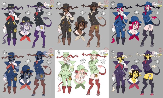 from my portfolio class last year,,, plz help me pick a palette 🥺 