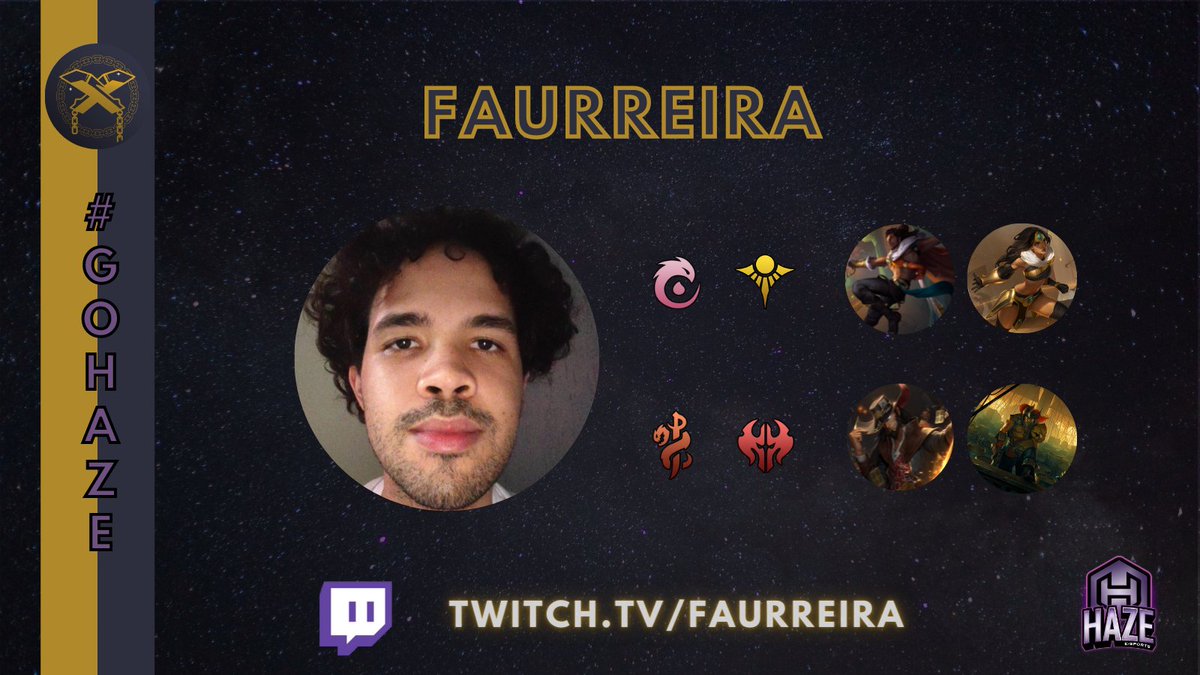 TeamHazeLoR's tweet photo. Hoje teremos @Faurreira representando o nosso time dentro do Fight Night Américas organizado pela @GiantSlayerLoR. Ele volta com sangue nos olhos para ser campeão dessa vez!! Boa sorte e você tem toda nossa torcida!! #GOHAZE #GOFAU https://t.co/oOyyS8sF5B