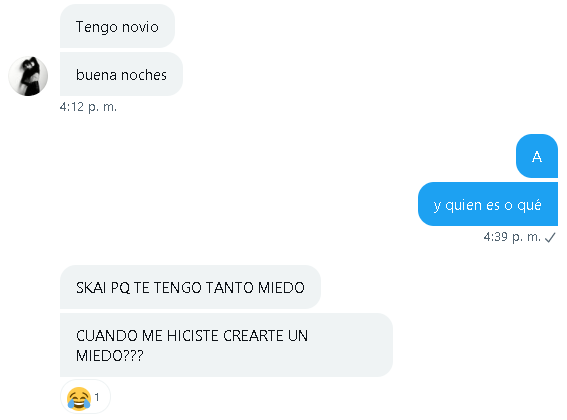 Por qué será que me teme 🤔