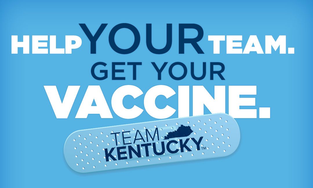 KHSAA's tweet image. Get vaccinated to help keep games from getting canceled and players from having to quarantine.

Visit vaccine.ky.gov to find an available appointment near you.