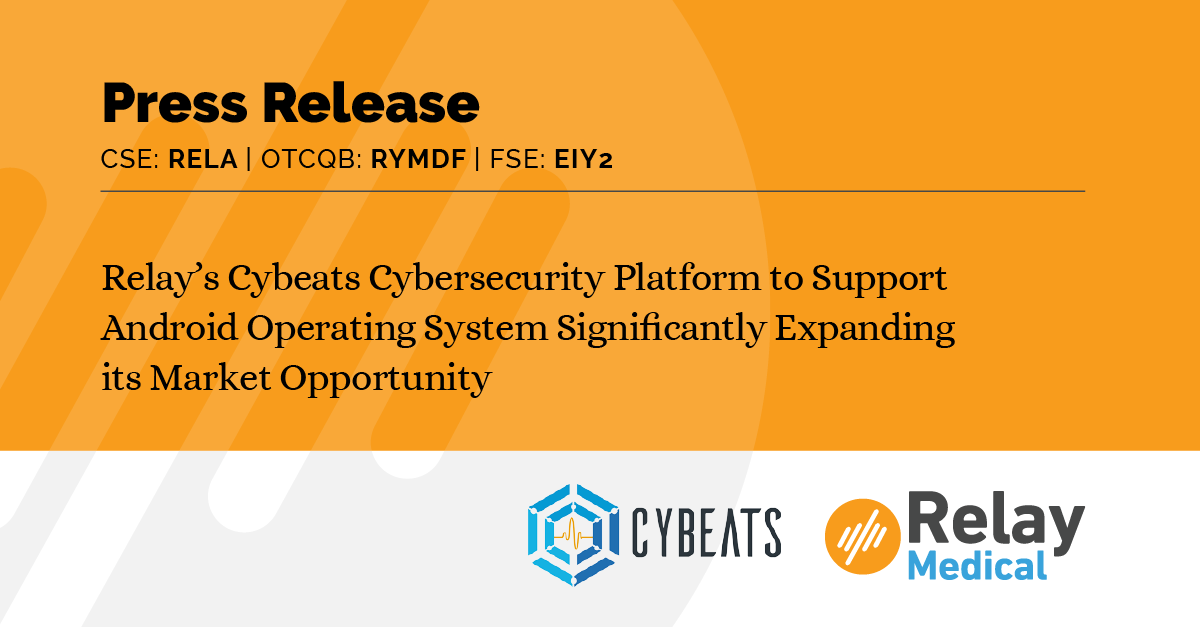PRESS RELEASE: Our <a href="/cybeatstech/">CYBEATS</a> integrated #cybersecurity platform now supports the Android Operating Systems (<a href="/Android/">Android</a>) for the Internet of Things (#IoT) devices, significantly expanding our market opportunity.

Learn more: bit.ly/3izSsSY

$RELA $RYMDF $EIY2