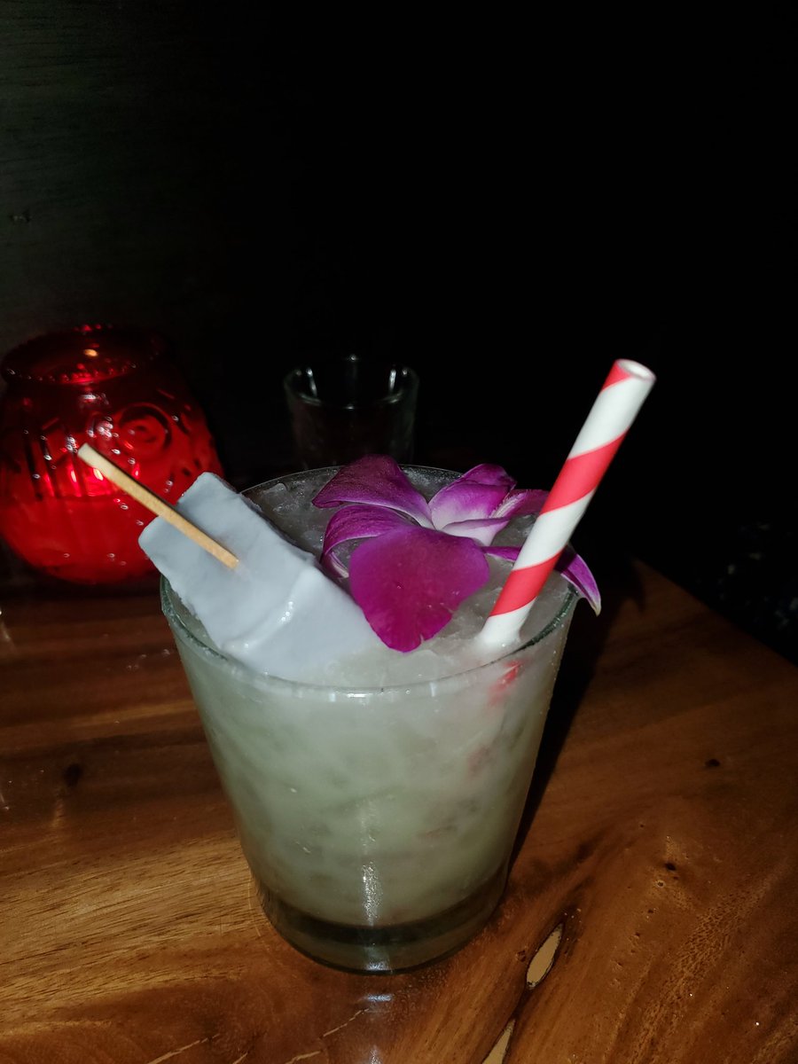 the2dcat's tweet photo. I know I should be upset about more important shit, but Sam Miller leaving zombie village makes me sad. To commemorate, here's a popsicle in my cocktail https://t.co/JAgF3hZlot